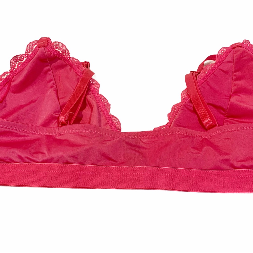Women’s Pink Lace Padded Bralatte Large NWT NEW - Picture 4 of 4
